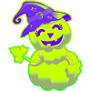 Mignonne Citrouille d'Halloween – Vert