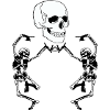 Mann skellete