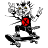 Punx Skater Cat