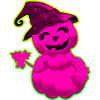Mignonne Citrouille d'Halloween - Rose
