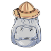 Hippo Safari Hat African Animals