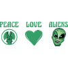 Peace Love Aliens
