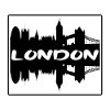 London England Skyline Silhouette Travel Souvenir