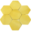 Gelbe Honigwaben Geometrie