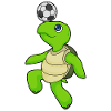 Turtle Football Player Football