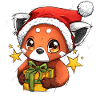 Christmas Red Panda