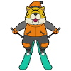 Tiger Skier Skier Skier