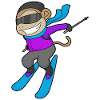 Monkey Skier Skier Skier