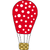 Montgolfière rouge