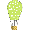 Hot air balloon green