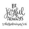 Christian Design be Joyful always