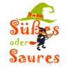 Halloween süßes oder saures Motiv