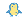 cute penguin can't fly