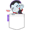 Shirt Pocket Vampire Chibi