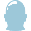 Outline Silhouette Bald Man