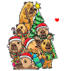 Capybara Christmas Funny Xmas