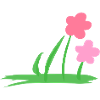 two flowers natural symbol