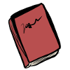 red book cartoon symbol