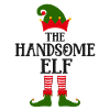 Der gutaussehende Elf Weihnachtszeit