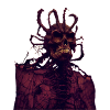 Creepy Halloween Monster Skull