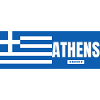 Ville d’Athènes avec drapeau grec
