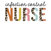 Infection-Control Nurse Leopard Print Registered