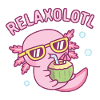 Carino Chilling Axolotl Relaxolotl Relax Un sacco