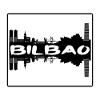 Bilbao Spanien Skyline Silhouette Reisesouvenir