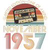Novembre 1957 né rétro anniversaire