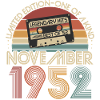Novembre 1952 né rétro anniversaire