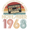 Novembre 1968 né rétro anniversaire