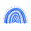 Rainbow Diabetes Awareness Blue Support November