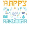 Jewish Christmas Happy Hanukkah Pattern