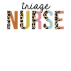 Triage sygeplejerske Leopard Print Registreret RN Sygepleje