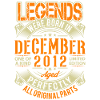 2012 December Birthday Legend