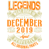 2019 December Birthday Legend
