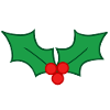 Christmas holly brings good luck