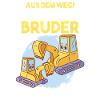 Dabbing Baggerfahrer Bagger Bruder