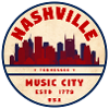 Nashville Music City Retro Seal