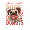 Pug, donut, lover.