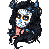 Sugar Skull Girl Face