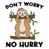 Tier Dschungel Statement Faultier Relax Urwald