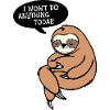 Sloth Lazy Animal Mammal Sleeping Statement
