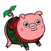 Christmas pig cute winter sweater