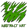 Art abstrait en vert. Art abstrait