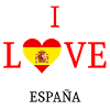 J’adore l’Espagne. J’aime l’Espagne