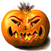 burning pumkin/ Halloween pumpkin