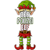 Polizei Elf Partnerlook Weihnachten