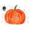 Pumpkin Pumpkin Halloween Spider