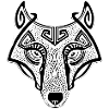 Viking wolf Fenrir valhalla white